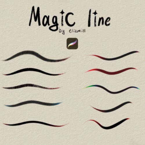 Magic Line Art Brushes for Procreate 