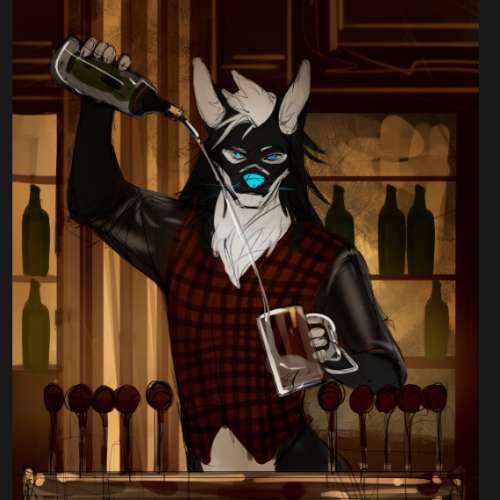 Comm for DisZ - Bartender