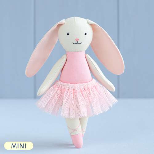 PDF Mini Bunny Ballerina Stuffed Animal Sewing Pattern