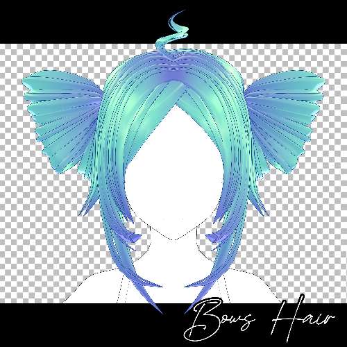 [MMD] Bows Hair [Download Stuff]