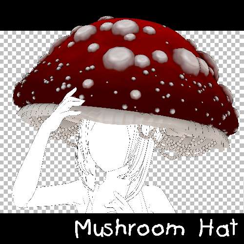 [MMD] Mushroom hat [Download Stuff]