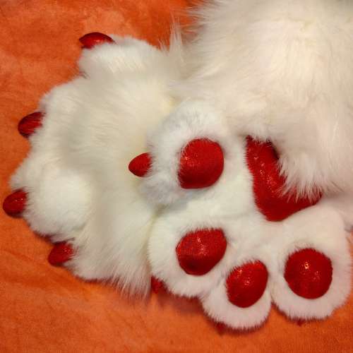 PDF pattern 4 fingers toony paws