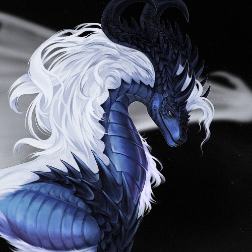 Adoptable (black-ice dragon)