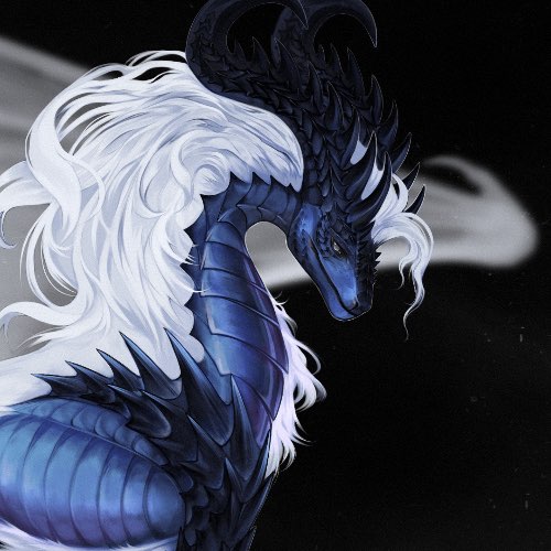 Adoptable (black-ice dragon)