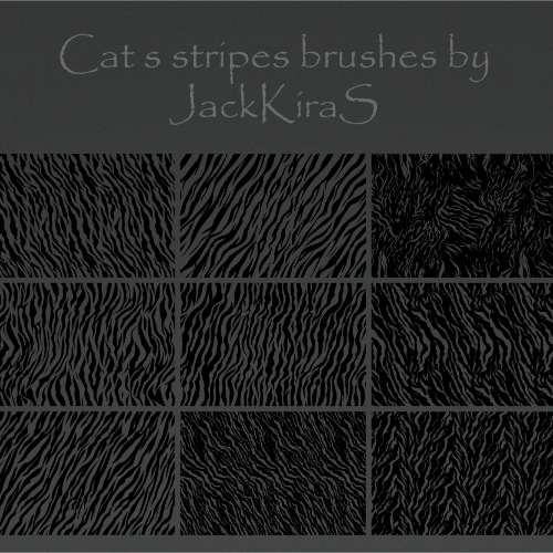 Cat stripes brushes