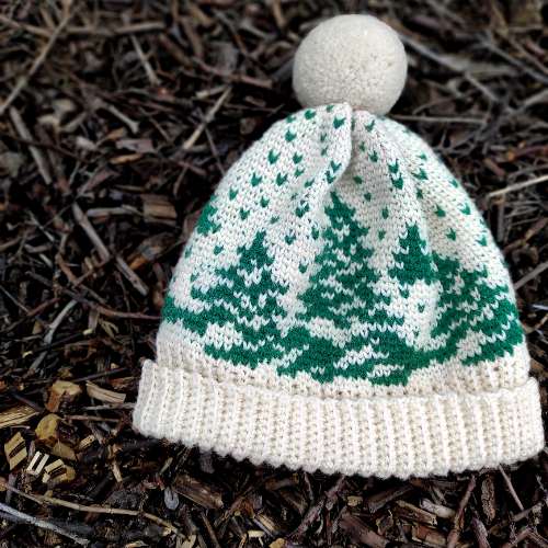 Snowy Tree Hat Crochet Pattern [English]