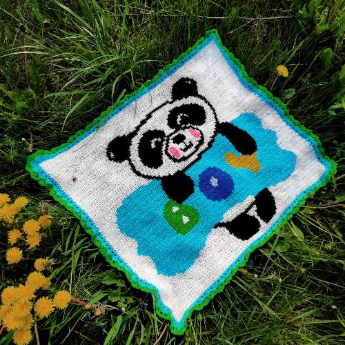Panda Blanket Crochet Pattern [English]