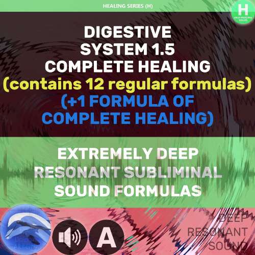 08 🐬🔊 DIGESTIVE SYSTEM 1.5 (Contains 12+1 formulas) Access to the audio files