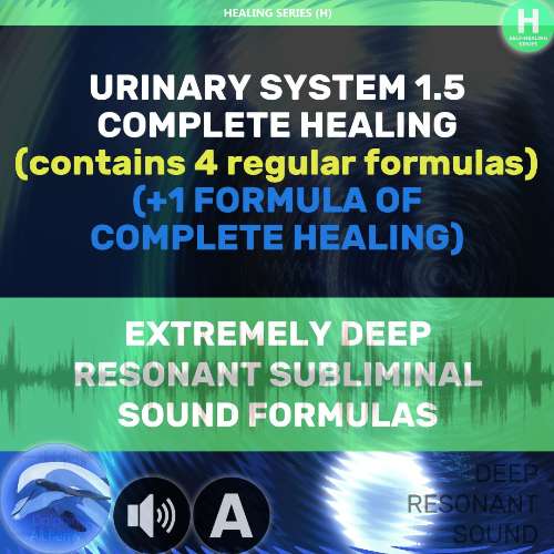 09 🐬🔊 URINARY SYSTEM 1.5 (Contains 4+1 formulas) Access to the audio files