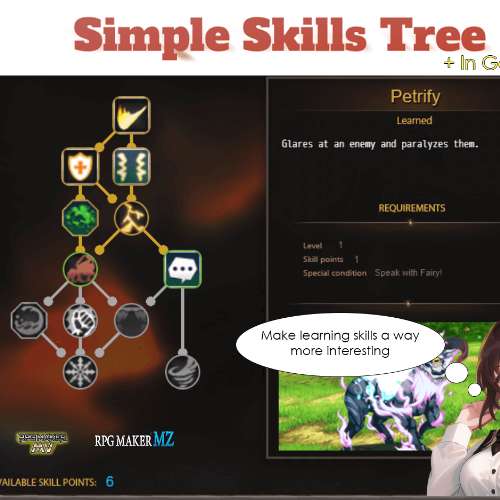 Simple Skills Tree [PRO] (MV, MZ) + future updates