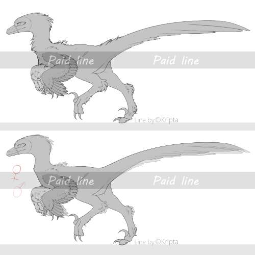 Paid sketch line! Troodon (psd, png. There are rules)