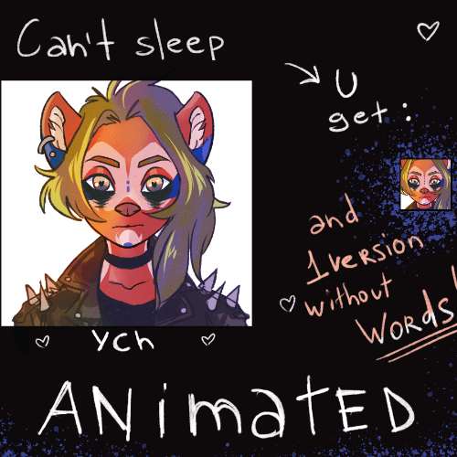 Can't sleep ANIMATED YCH