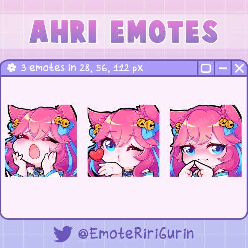 Ahri Emotes