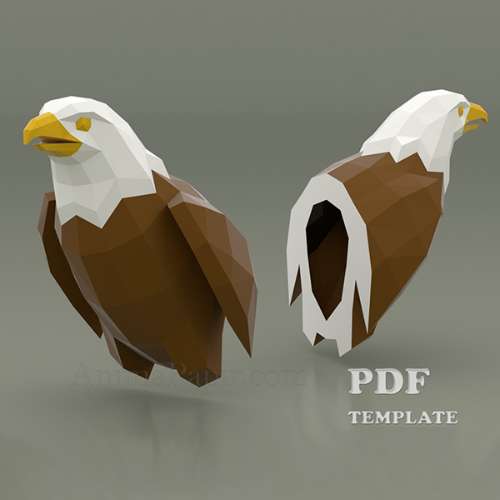 Eagle Papercraft (PDF, DXF, SVG)