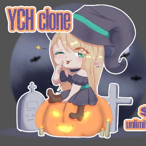 ~👻HALLOWEEN YCH CLONE👻~