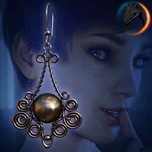 Vifer Earrings for Genesis 8 and 8.1 Female