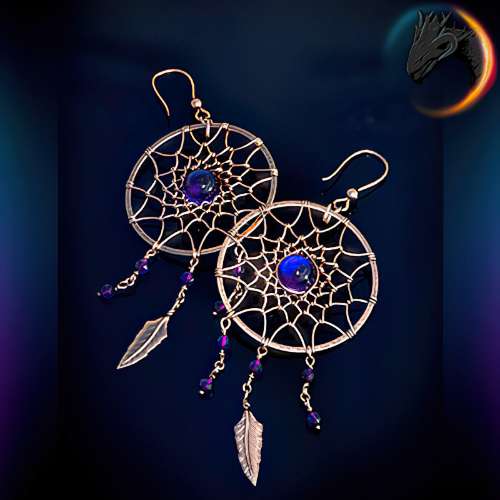 Dreamcatcher Earrings for Genesis 8 and 8.1 Female