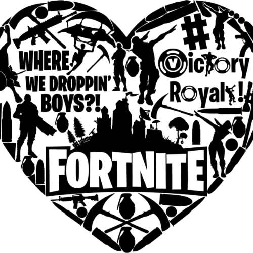 Fortnite Cliparts, SVG, PNG Files, Illustration and Alphabets. 