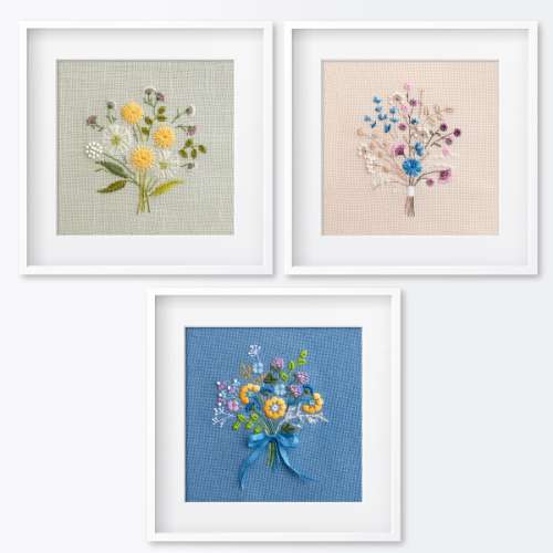 Set of 3 bouquets