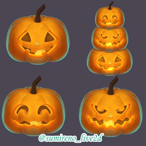 Pumpkins Live2D asset for VTube Studio