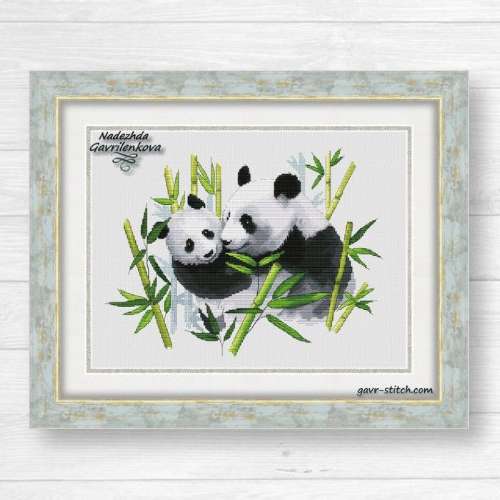 "Pandas". Artist by Alena Melnik